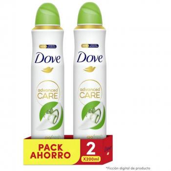Dove Desodorante Spray Woman Pepino 200 ml Advanced Care - Pack de 2