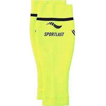 Sportlast Pro Pantorrilleras de Compresión, Amarillo / Negro, XS
