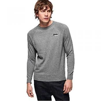 Superdry Orange Label Cotton Crew suéter, Gris