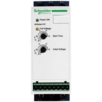 Schneider Electric ATS01N112FT ATS01 Arrancador Progresivo Motores Assíncronos, 12A, 110V..480V, 1.5kW..5.5kW, 124mm x 42mm x 131mm