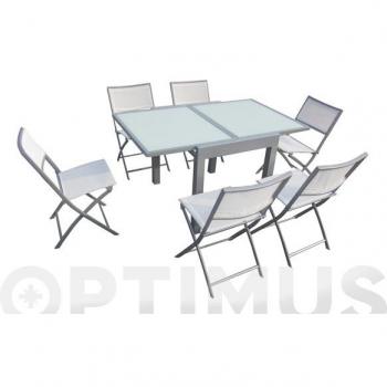 Sillón Monobloc Alto Sele Verona Blanco 81x53x57 cm