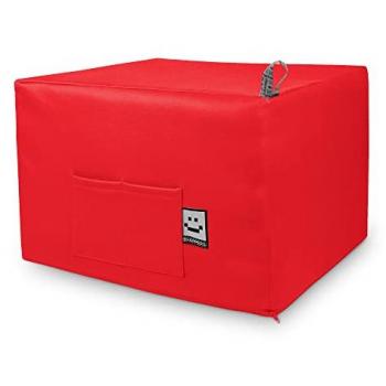 Puff Cama Auxiliar Confort Doble Plegable Rojo