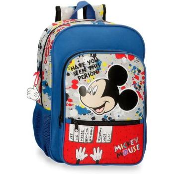 Mochila Escolar Disney Mickey Multicolor 27x38x11 Cms Poliéster Adaptable a Carro