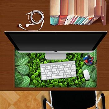 Bluelover Pag Pegatina 3D Escritorio Etiqueta Engomada De La Pared Calcomanías Verde Home Escritorio Mesa Decoración De Hojas De Color Verde-Marrón