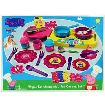 Bildo- Set Completo Juego de Cocina Grande Peppa Pig, Multicolor 8108