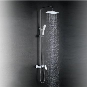 SUN-Latón de múltiples funciones Baño de lujo lluvia mezclador combo de ducha de lujo durable de la ducha de lluvia Head-disfrutar de una ducha vigorizante Spa-como , sliver