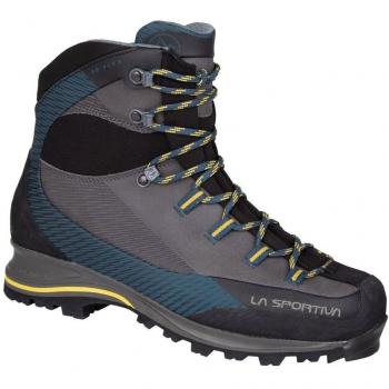 La Sportiva - Botas de alpinismo de hombre Trango Trk Leather GTX Carbon-Alpine La Sportiva, características: cuero, impermeables, forro Gore-Tex, suela Vibram, diseño ligero y resistente para trekking y