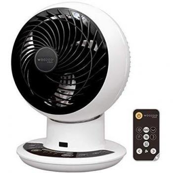 Iris ohyama ventilador ultra potente silencioso y oscilante con motor dc jet y control remoto woozoo pcfsdc15t 25 w 43 m distancia de 28 m