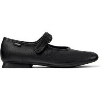 Camper Casi Myra Women's Black Leather Ballerina Flats