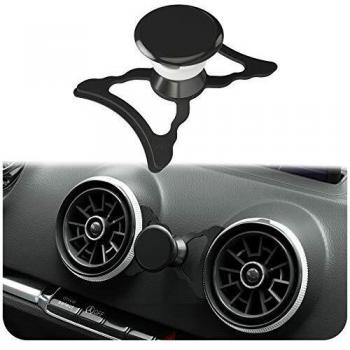 innoGadgets Soporte magnético para teléfono móvil Compatible con Audi A3/S3/RS3 | Soporte Universal para Smartphone, GPS y Tablet | 360 Ajustable para una Visibilidad óptima | Negro