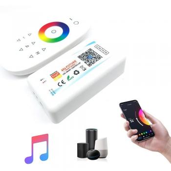 Controlador LED WIFI Tuya RF Tira RGB CCT DIM con Sincronización de Música y Control por Voz Alexa