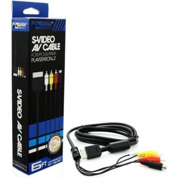 Cable AV RCA 1,82 m Audio S-Video Compuesto para Consola de TV Sony PlayStation 2 PS2