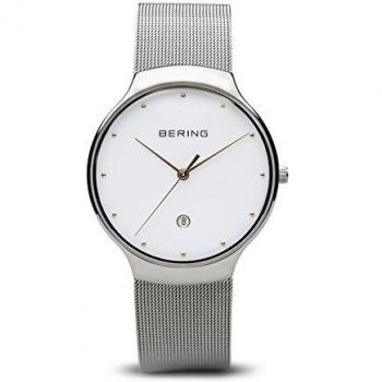 BERING Reloj Analógico para Unisex Adultos de Cuarzo con Correa en Acero Inoxidable 13338-001