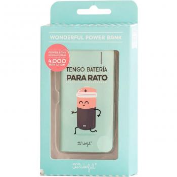 Mr. Wonderful WOA02943 - Batería externa de 4000 mAh