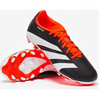 Botas de fútbol de niños Predator League L MG J adidas, Multisuperficie, Materiales Reciclados, Negro/Blanco