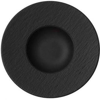 Villeroy & Boch Manufacture Rock Plato para pasta Porcelana Premium, Negro