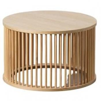 Mesa de Centro STICK Natural 60 x 60 x 38 cm - Originalidad para Tu Hogar, Madera de Pino, Multicolor, Estándar