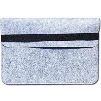 SUPMO - Funda de fieltro para portátil de 17 pulgadas, tableta, Utrabook, color gris, ideal para transportar dispositivos de Apple, Asus UVM, aprox. 42 cm x 30 cm
