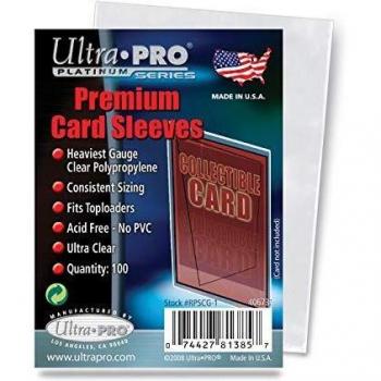 Mangas Premium Ultra Pro Platinum - Paquete de 100 unidades