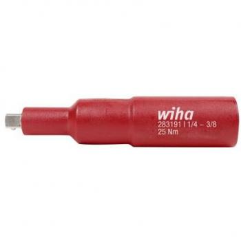 Adaptador cuadrado aislado Wiha 3/8 para llave de vaso de 1/4 (44355)