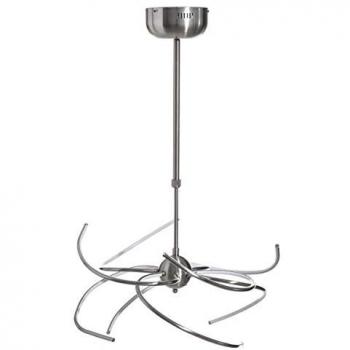Lámpara de Techo Moderna de Metal Plata 60 x 60 x 120 cm con diseño Sputnik y tecnología LED
