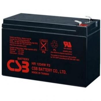 Batería de Plomo Sellada CSB HR1234W, 12V 34W, con Capacidad de Soportar Más de 260 Ciclos de Carga y Descarga