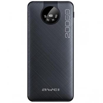 Powerbank Awei P134K 20000mAh con Pantalla + Cables USB/PD/Lightning/MicroUSB