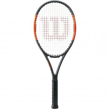Wilson Burn 100 Team TNS TKT W/O Raqueta de Tenis, Unisex Adulto, Negro / Naranja