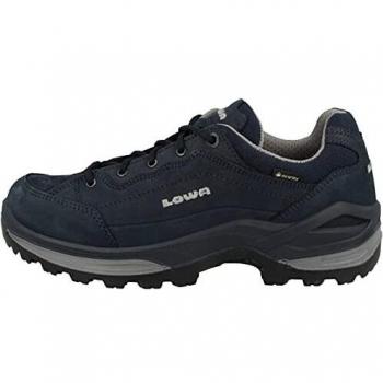 Zapatillas de Senderismo Lowa Renegade GTX Lo Femeninas Azul Oscuro, Cuero Nubuck, Talla 41