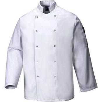 Chaqueta de Chef Suffolk de Manga Larga Blanca Portwest Talla S