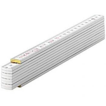 Regla plegable de madera blanca 2 m HB 2/10