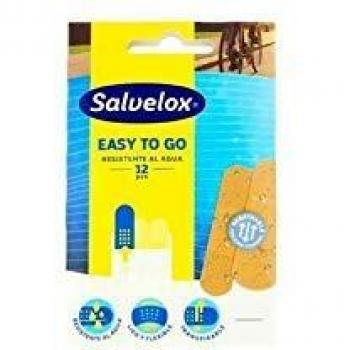 Salvelox Easy to Go Water Resistant Adhesive Plasters 12 Units