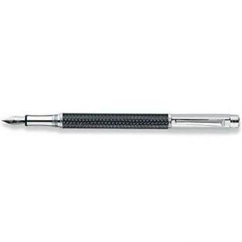 Caran D'Ache Pluma Estilográfica Varius Carbon 3000 Plata / Fibra Carbono