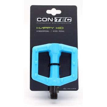 CONTEC Kinderpedal 'Happy Kid' SB-verpackt, 9/16', Kunststoff-Körper, mit Reflektor, neoblue