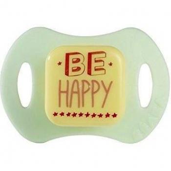 Beaba 911586 - Lote de 2 chupetes ergonómicos con tetina ortodóntica, mensaje niña, segunda edad, color rosa