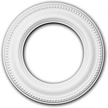 Rosón de Techo Decorativo Profhome 156006 Estilo Neoclásico Blanco Ø 33 cm