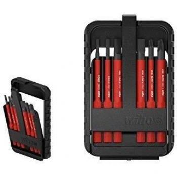 Wiha Juego de bits slimBit electric en surtido, 7 uds., con caja de slimBits (44366)