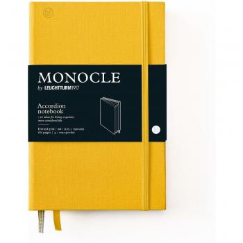 Libreta Acordeón Tapa Dura Leuchtturm1917 Monocle B6+ - Puntos - Amarillo