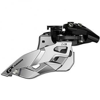 SRAM Uni GX 2 x 11 Mid Clamp, Frontal Pull 34,9 mm Marchas, Negro/Plata, 20 x 10 x 10 cm