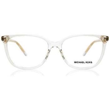 Michael Kors Santa Clara Crystal Eyewear Frames 0MK4067U 3015, Gray, Unisex, Size: 53 MM