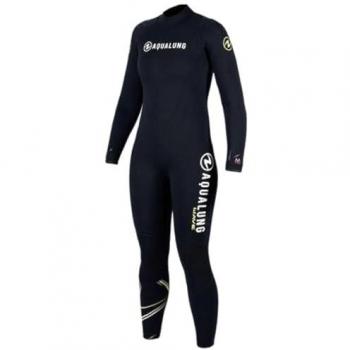 Aqualung Hombre Wave Jumpsuit 3 Mm Negro Traje de Neopreno para Freediving, Adulto, Talla XL