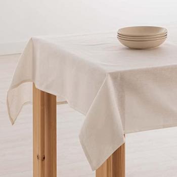Mantel Antimanchas Lino 100% Natural 250x150 cm - Mantel Mesa Rectangular Hidrófugo de Calidad en Varias Medidas - Ideal para Interior y Exterior - Elegante Made in Spain