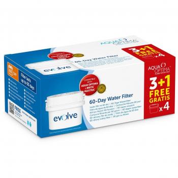 Aqua Optima EVD415 - Pack de 8 meses, filtros de agua 4 x 60 días - Fit * BRITA Maxtra