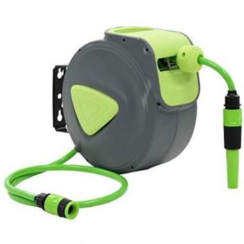 vidaXL Automatic Retractable Water Hose Reel Wall Mounted 10+1 m