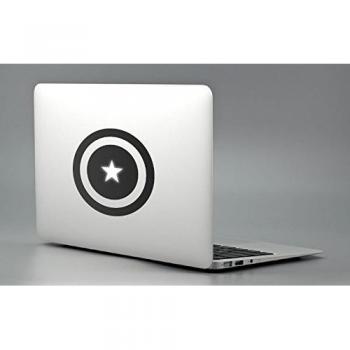 Adhesivo Captain America (Capitán América) para portátil, Apple, Macbook. Pegatina adhesiva para Mac Pro Air Retina 11,13,15 y 17 pulgadas.Pegatinas para el Día del Padre