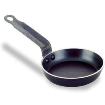 Lacor - 23612 - Sartén Blinis Robust Aluminio Antiadherente 12 cm. - Negro