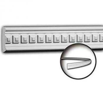 Moldura Decorativa Flexible Neoclásica Blanca 2 m Profhome