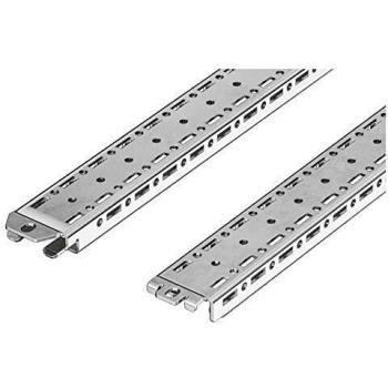 Rittal VX Mounting Rail 18 x 38 mm, 800 mm Length, Silver Server Rack Accessory (Pack of 4)