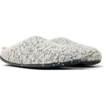 Camper Wabi Men's Slippers - White Pearl, Size 41, Cotton Fabric