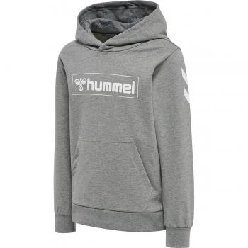 Hummel hmlBOX Kids Hoodie - Regular Fit, Gray, 5-6 Years